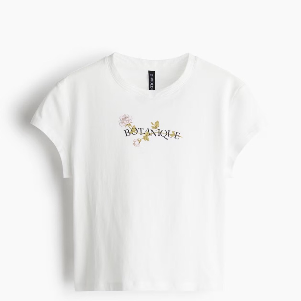 Divided by H&M White Crop Top